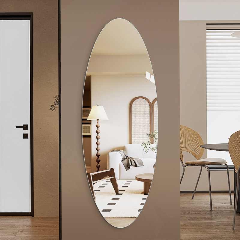 Full Length Wall Mirror, Oval Mirror For Entryway, Bedroom