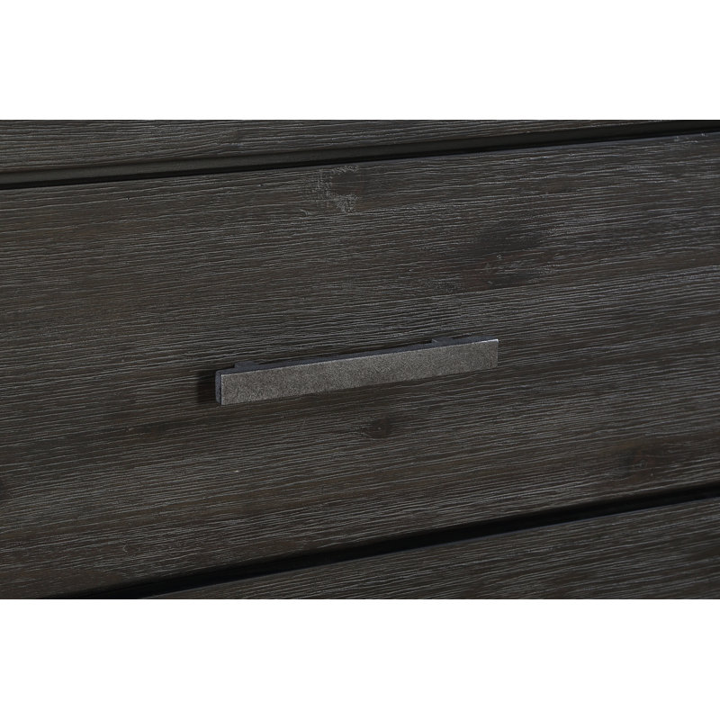 Kaicey 27'' W Solid Wood Nightstand, Graphite