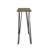 Concrete and Black Rectangular Console Table