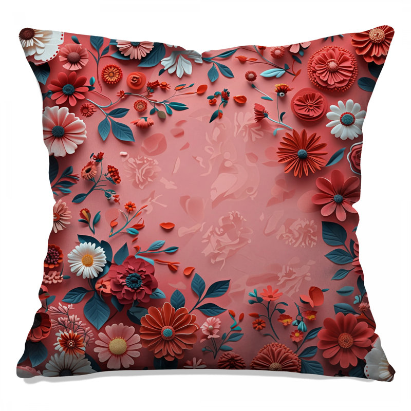 Coussin Floral, 20 x 20 inches