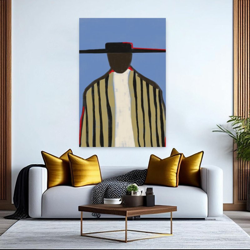 Art contemporain contemporain, H 60 po x l 40 po