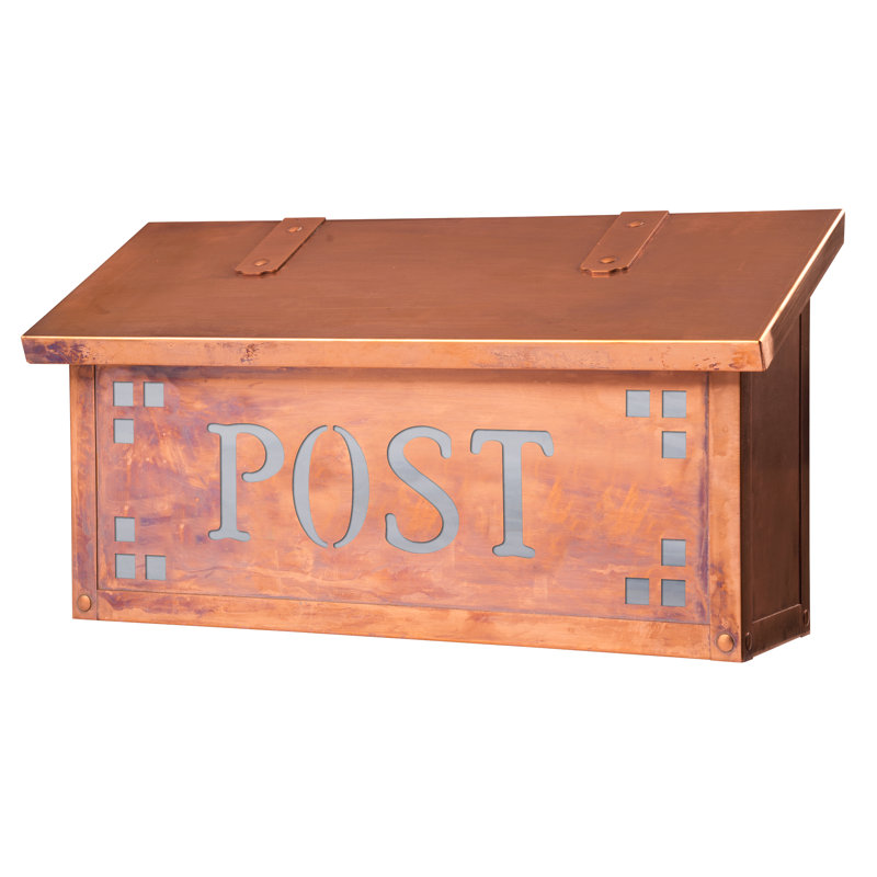Boîte aux lettres murale Pasadena, Vieux sou, Blanc vaporeux