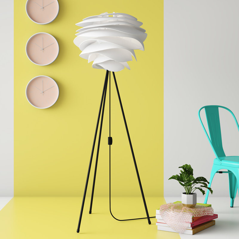 Carmina 61'' Tripod Floor Lamp, Black