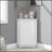 White Bathroom Cabinet Triangle Corner Storage Cabinet With Adjustable Shelf Modern Style MDF Board-1505530575