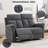 2-Piece Refined Chenille Upholstered Manual Reclining Living Room Set-1261376735