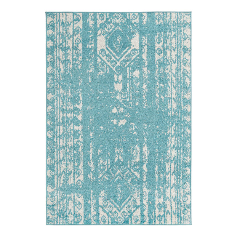 Geometric Indoor Rug, Rectangle 4'1" x 6'1"