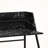 Hildon Black Finish with Hutch Computer Desk with Metal Leg, 39.12" H X 47.02" W X 23.52" D