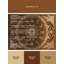 Tapis oriental doux et moelleux de style oriental classique brun Edgemont - reliure brun clair-1832370217