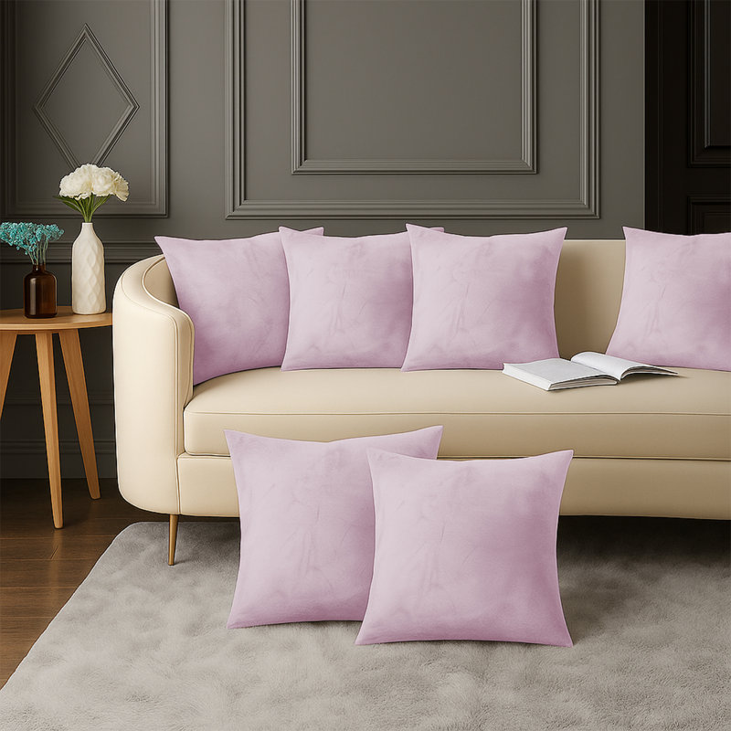 Square Scatter Cushion Cushion Cover, Pink Rose