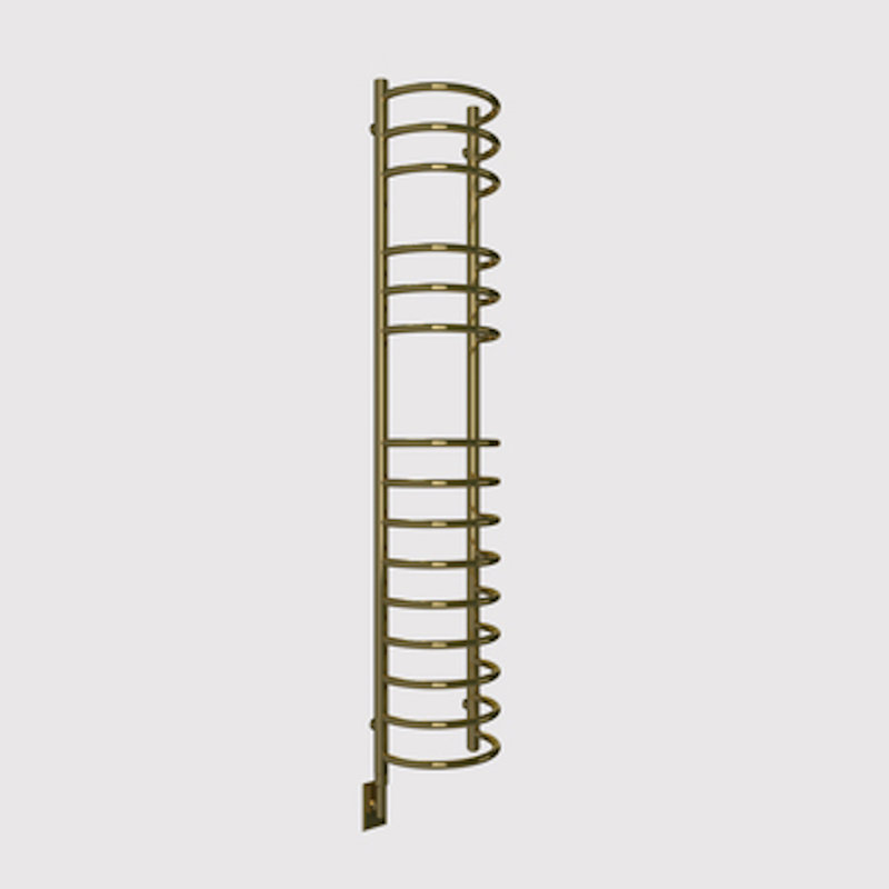 Chauffe-serviettes électrique Eris, Doré, H 63 po x l 12,5 po x P 8,3 po