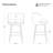 Modern Upholstered Swivel Counter Stool-417195583