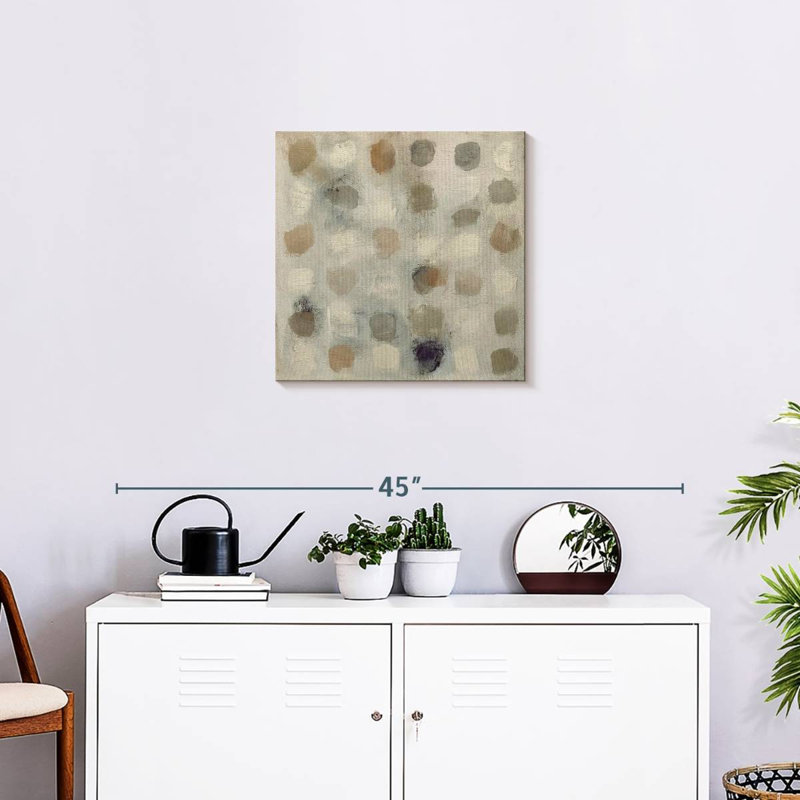 Neutral Dots on, 20" H x 20" W