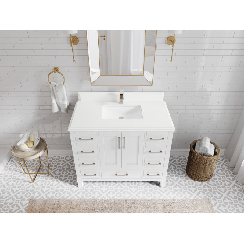 Ensemble de meuble-lavabo simple 42 po Malibu, WWCL2004