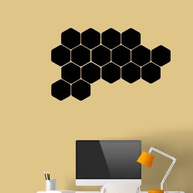 Honeycomb Wall Decals Hexagon Vinyl Wall Decals Geometric Wall Decals