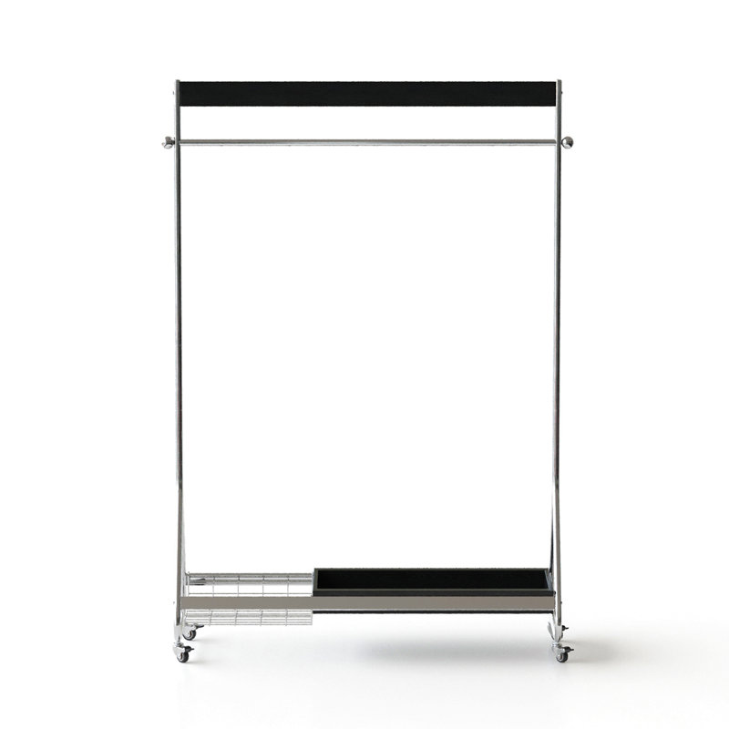 Étagère de rangement pour vêtements Leon, Noir