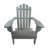 Outdoor Or Indoor Wood Adirondack Chair, Foldable, Grey-416756877