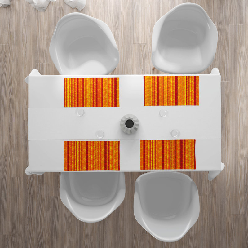 Polyester Floral Rectangle Placemat