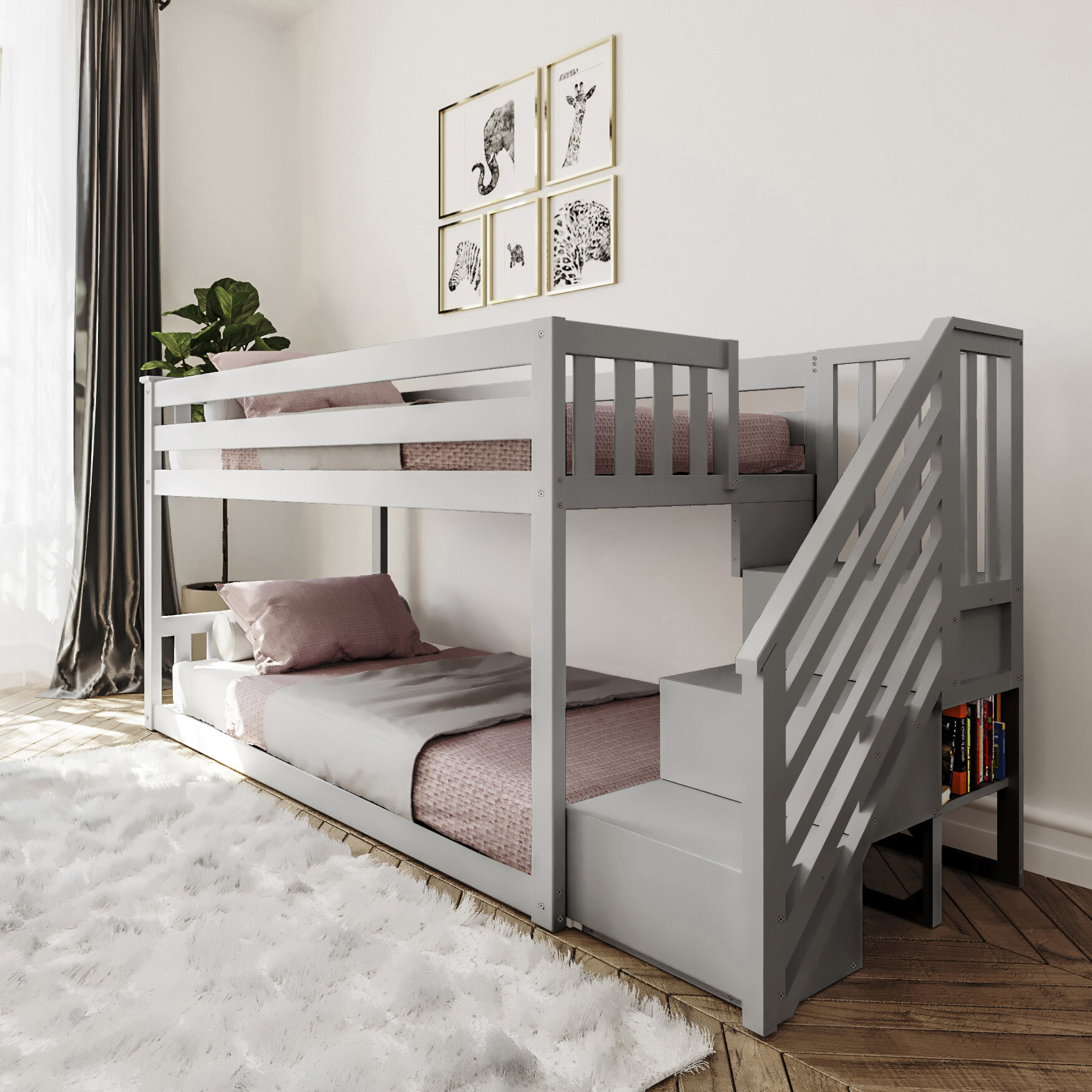 Twin fashion over bunk bed