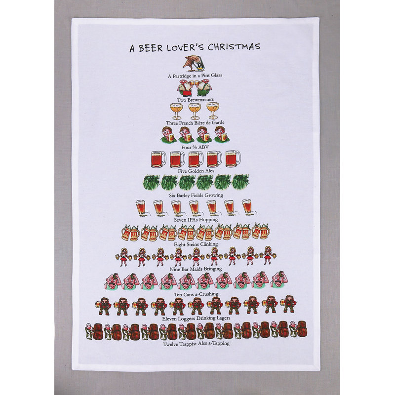 Serviette de cuisine A Beer Christmas