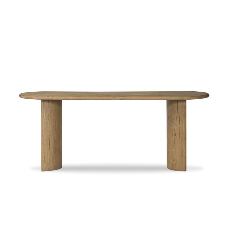 Paden 78'' W Solid Wood Console Table, Worn Oak