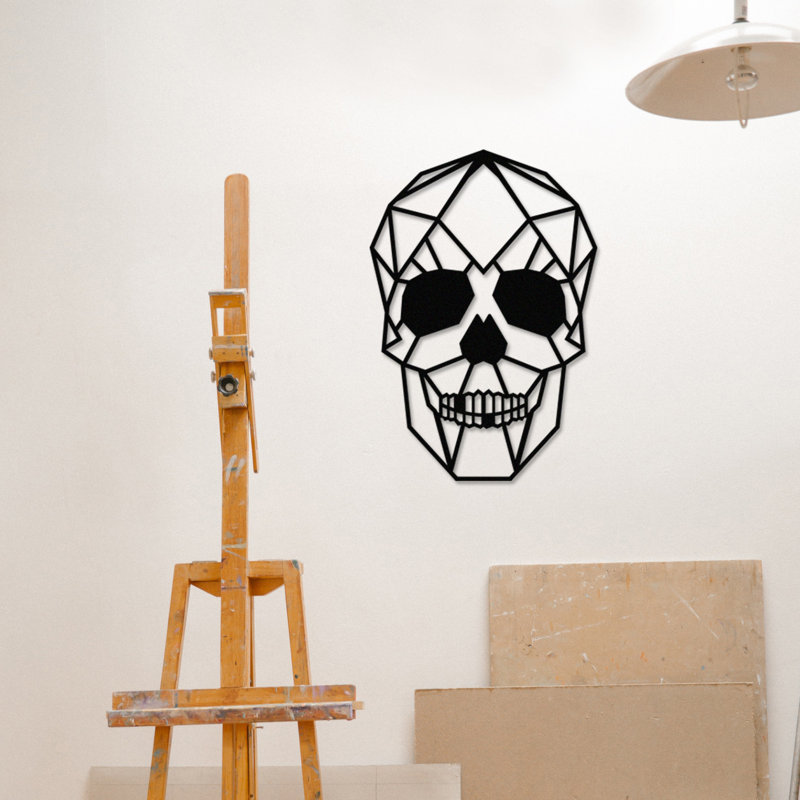 Élégant accessoire mural décoratif en métal, noir, 19,7 po x 13,8 po | Fabrication 100% durable en métal, épaisseur: 0,05 pouce | Parfait pour la décoration intérieure, le style moderne et l'art mural unique