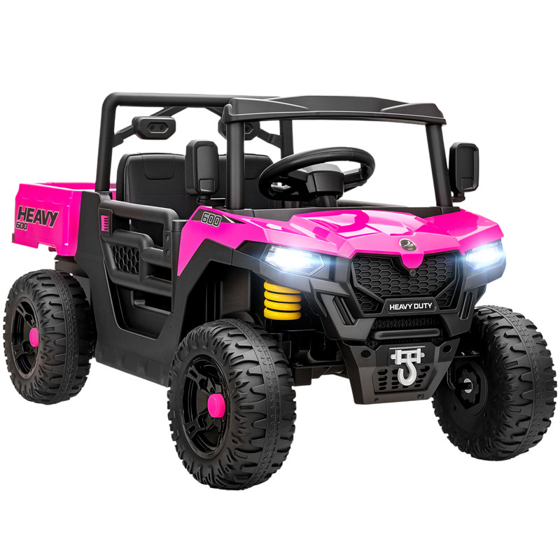 HOMCOM Battery Powered Ride On, Pink