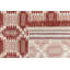 Tapis rouge / blanc noué à la main Caden Bovina-1413505113
