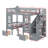 Transformable Twin-Over-Twin Bunk Bed With Adjustable Desk, Converting Lower Bunk Into A Functional Work Area-114346275