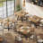 Square Dining Table, 31.5" Industrial Dinner Table-688064841-688064845