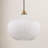 Collina 1-Light Dimmable Globe Glass Pendant-66203351
