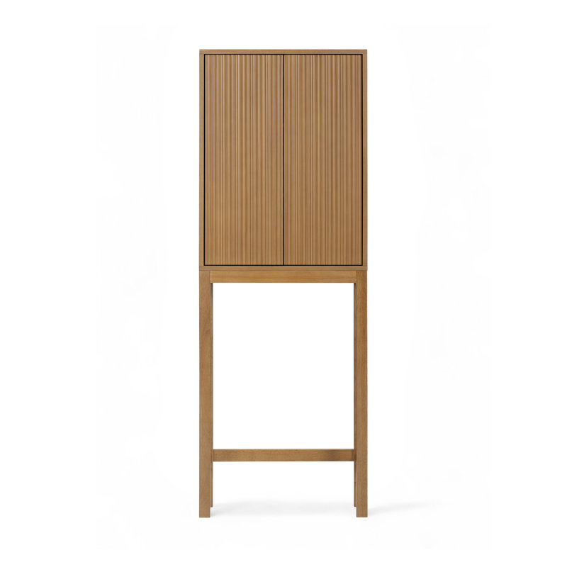 Armoire de rangement au-dessus de la toilette 2 portes Tremolo avec tablettes robustes pour l'organisation de la salle de bain