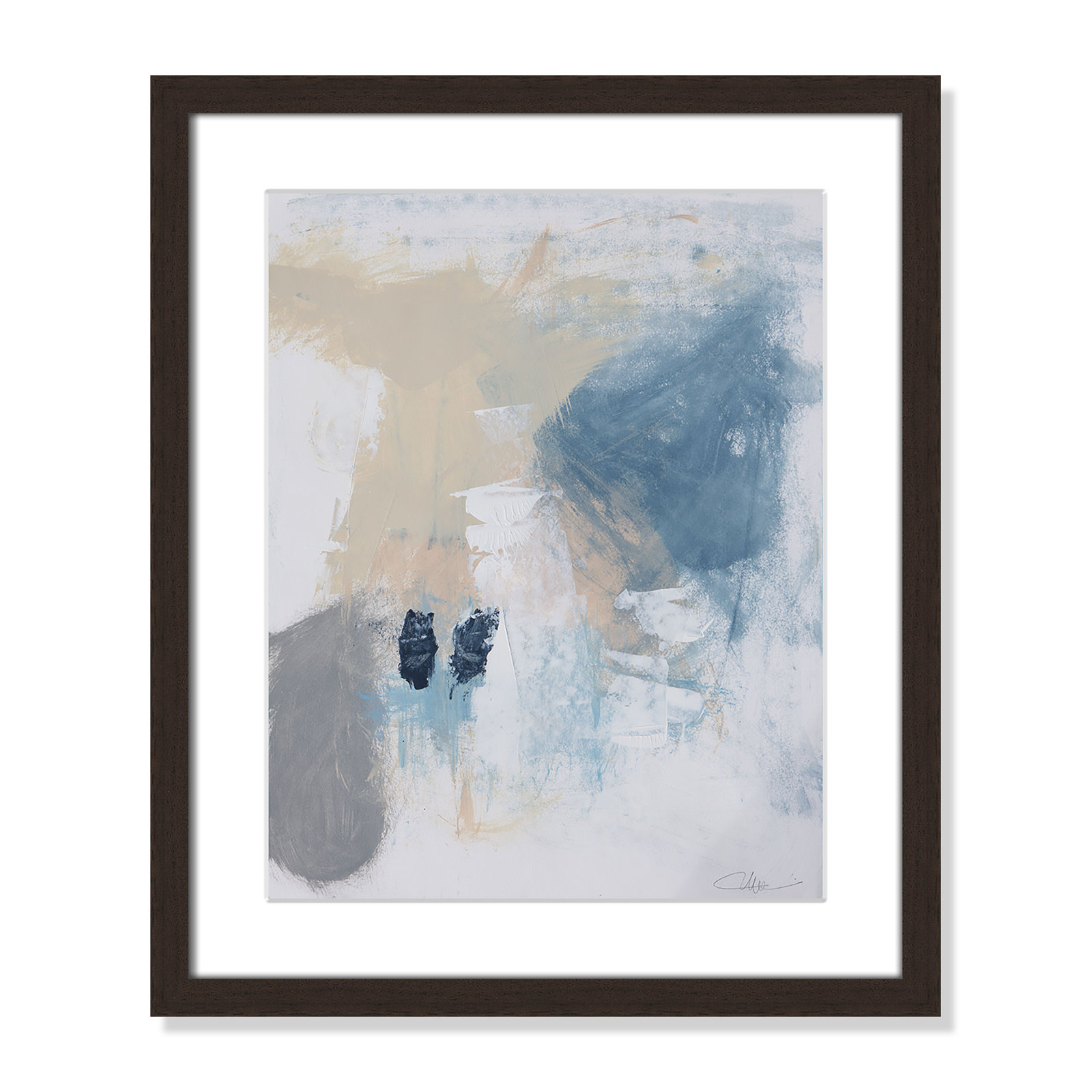 Coastal Carnival II Print by Casa Fine Arts, White, 19" H x 16" W x 1.25" D, Walnut Single Picture Framed Paper