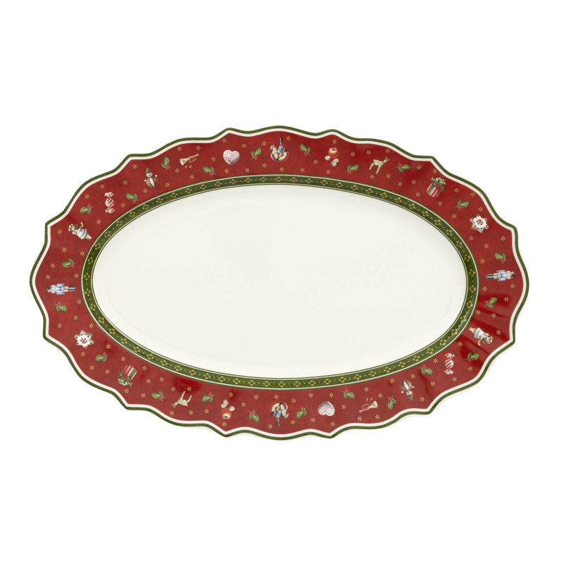 Villeroy & Boch Toy's Delight Oval Platter, 15" W x 9.25" L x 2" H