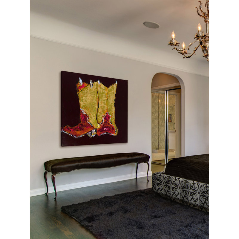 "Kickin It I" Print on Wrapped Canvas, 40" H x 40" W x 1.5" D