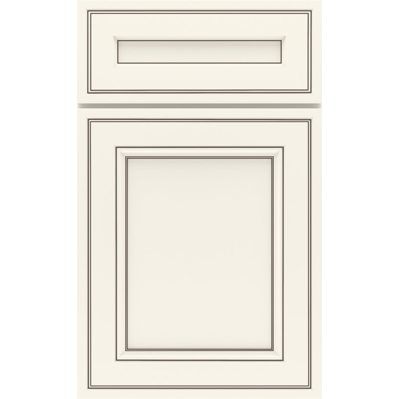 Dwelling Mountvale Door Sample, Maple, Chalk w/Stone Glaze