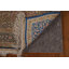 Tapis traditionnel teint en soie / argenté pré-1900 4 x 6