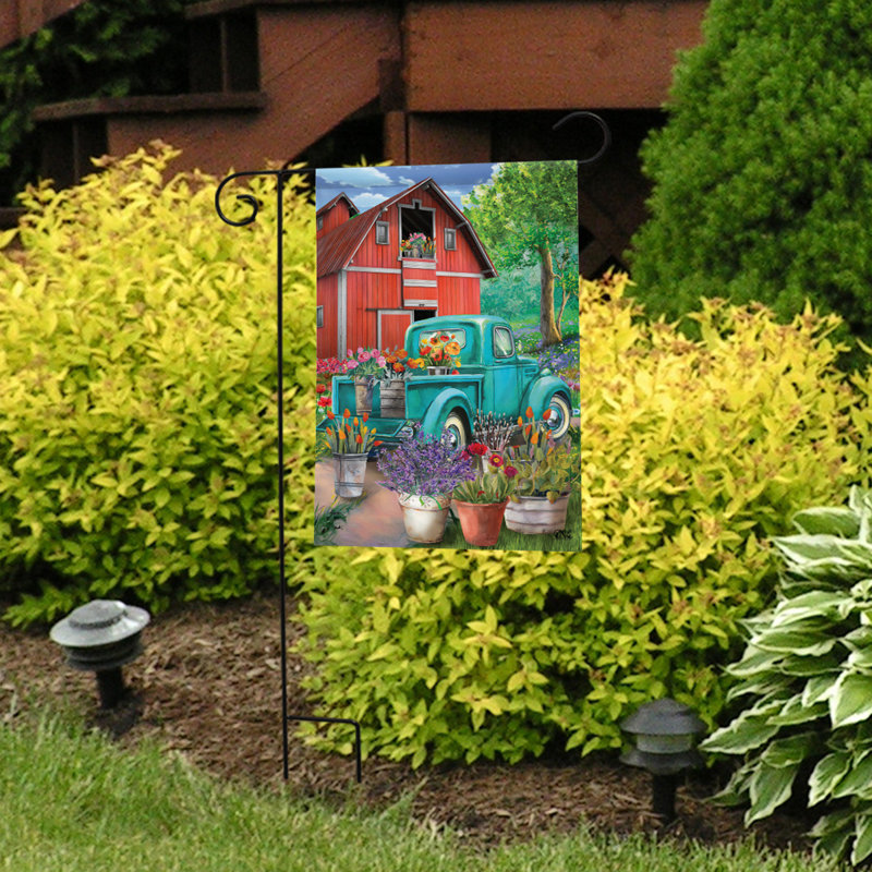 Farm In Spring Garden Flag