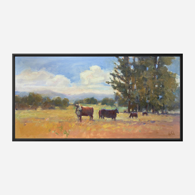 " Cows " by John Beard, Black 