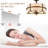 20" Rustic Farmhouse Ceiling Fan with Light and Remote, 6-speed Bladeless Fandelier Reversible Rattan Ceiling Fan for Bedroom