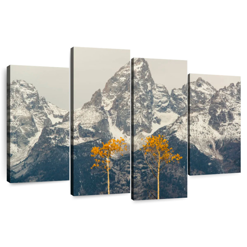 Alvord Grand Teton Frost Flora, H 54 po x l 84 po