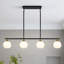 Luminaire suspendu sphérique moderne Mid-Century à 4 lumières de 43,7 po Wilbourn