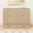 Carlysia Wooden Murphy Bed with Storage Drawers and Built-In Charging Station-543364066-543364064