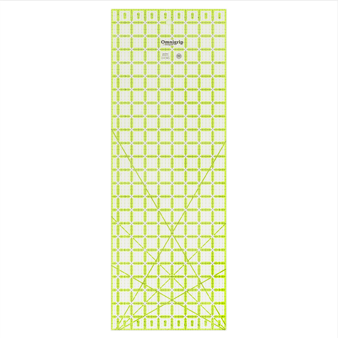 Omnigrip 8-1/2" x 24" Non-Slip Rectangle Quilting Ruler Omnigrid
