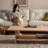 Burlywood Solid Wood Rectangular Coffee Table