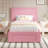 Set Of 2 Twin Size Storage Beds With Adjustable Upholstered Nailhead Trim Headboards And Storage Drawers, Wood Platform Bed Frames-183864868