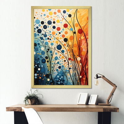 Coloré Mid Century Dynamic Duality III - Art abstrait Mid-Century