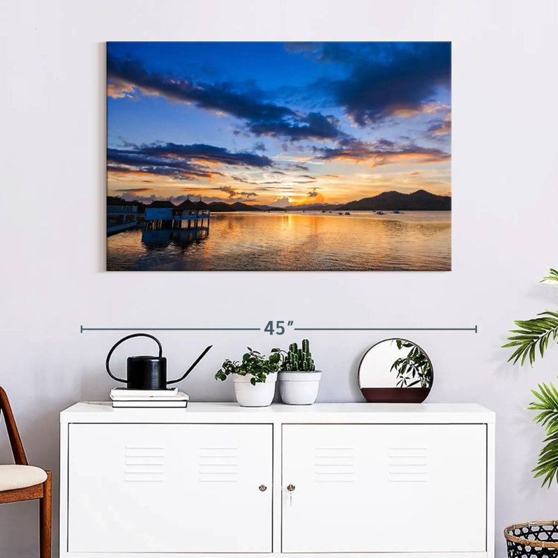 Coron Gillard Sunset, 26" H x 39" W