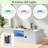 Modern High Glossy Rectangle Coffee Table With 2 Cabinets, One Drawer, 16 Colour Led Lights And An Open Shelf-745390805