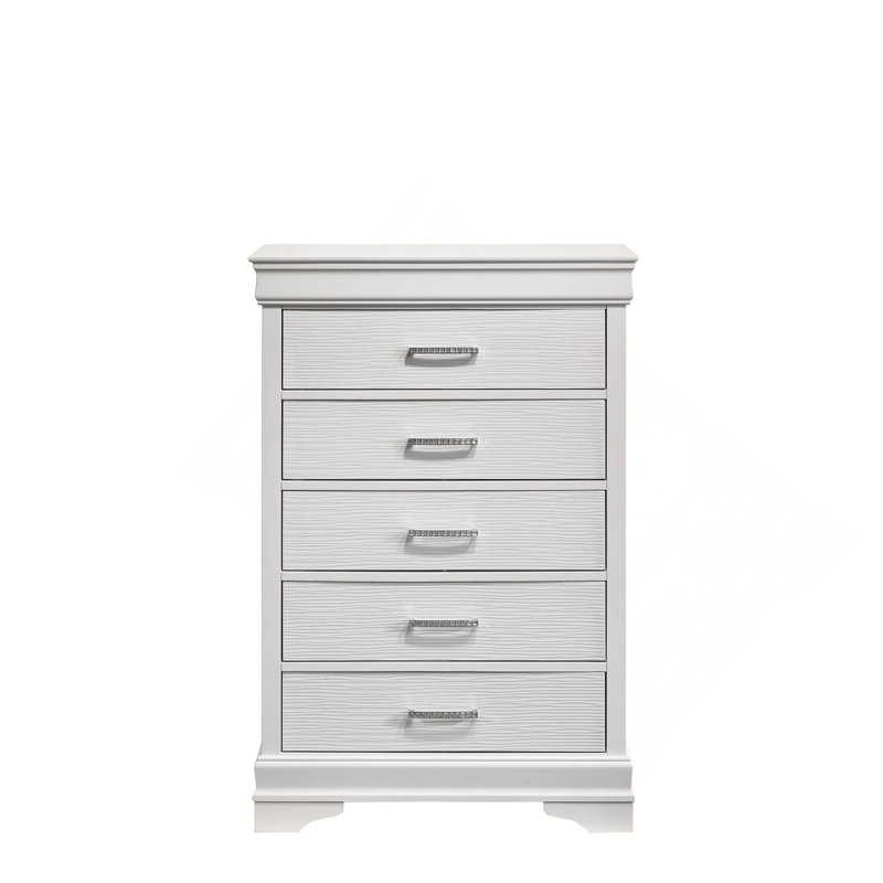 Commode moderne 5 tiroirs en bois