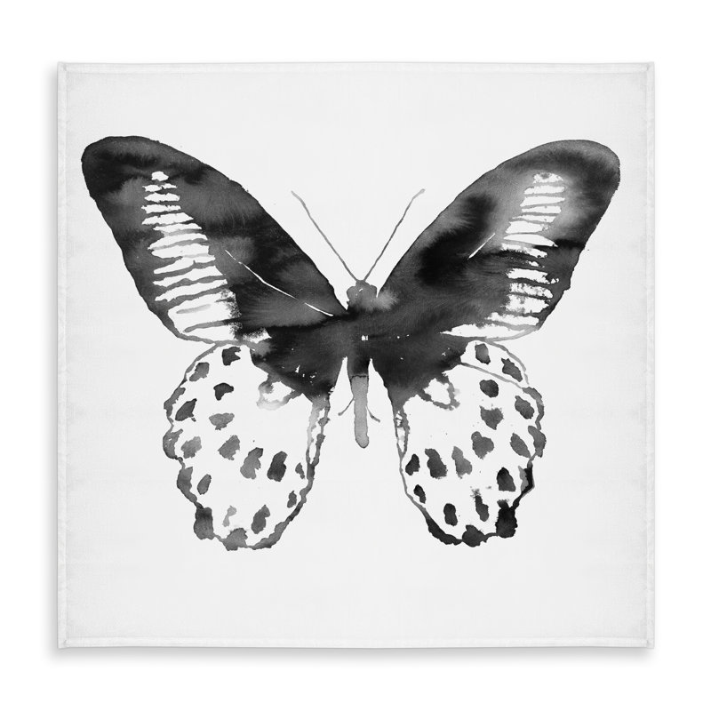 White Insect Tablecloth - Black Butterfly Home Decor